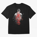 Abstract Football Player Portrait Retro Poster Art For Men, Gift For Soccer Fans Oversized T-Shirt Honor the Football Icons of Global Football Passion for FIFA World Cup 2026, Celebrating Neymar, Haaland and Cristiano Ronaldo, Argentina, Goal