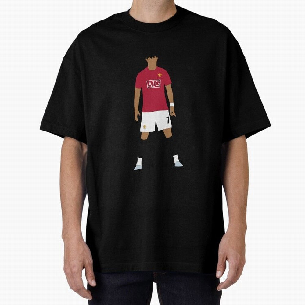 Cristiano Ronaldo Iconic Stance Fan Art Oversized T-Shirt Show Up for the Glory of FIFA World Cup 2026 USA Canada Mexico Spirit, Inspired by Netherlands, Mbappe, Soccer Culture, Superstar Moments, National Team Dreams and Competitive Fire; Perfect