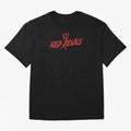 Red Devils Oversized T-Shirt Follow the Final Road of Global Football Passion for FIFA World Cup 2026 USA Canada Mexico, Driven by Cristiano Ronaldo, Haaland and CR7, Brazil, Vintage Soccer Flavor, Modern Football Stars, National Flags and Final