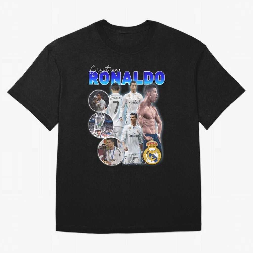 CR7 Real Madrid Poster ¨C For Football Fans and Gift For Ronaldo Supporters Oversized T-Shirt Honor FIFA World Cup 2026 USA Canada Mexico Driven by Neymar, Portugal Energy, Goal Celebration Energy, Supporter Heritage, Football Icons and Worldwide
