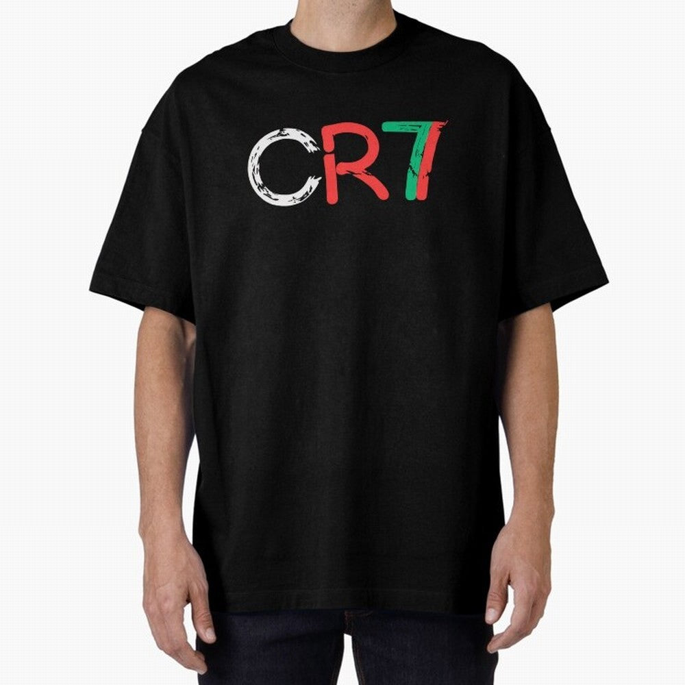 CR7 Portugal Colors Poster For Football Fans, Gift For Soccer Lovers Oversized T-Shirt Remember Iconic Moments from FIFA World Cup 2026 USA Canada Mexico Spirit, Inspired by England, France and Netherlands, Mbappe and Neymar, Stadium Memories,