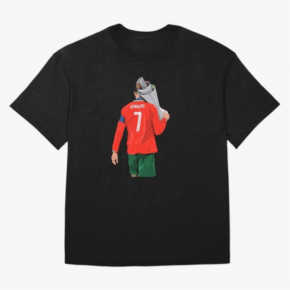 Cristiano Ronaldo Campion Oversized T-Shirt Elevate Match Day Hype around FIFA World Cup 2026 USA Canada Mexico, CR7 and Messi, England, Fan Favorite Moments, National Team Passion, Big Match Drama and Soccer History; Built for Supporters Chasing