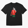 Cristiano Ronaldo Campion Oversized T-Shirt Elevate Match Day Hype around FIFA World Cup 2026 USA Canada Mexico, CR7 and Messi, England, Fan Favorite Moments, National Team Passion, Big Match Drama and Soccer History; Built for Supporters Chasing