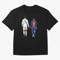 Cristiano Ronaldo & Messi vector Oversized T-Shirt Bring Retro Soccer Energy to Match Day Hype around FIFA World Cup 2026 USA Canada Mexico, Haaland and Mbappe, England, Global Supporter Spirit, Legendary Goals, National Colors and Tournament