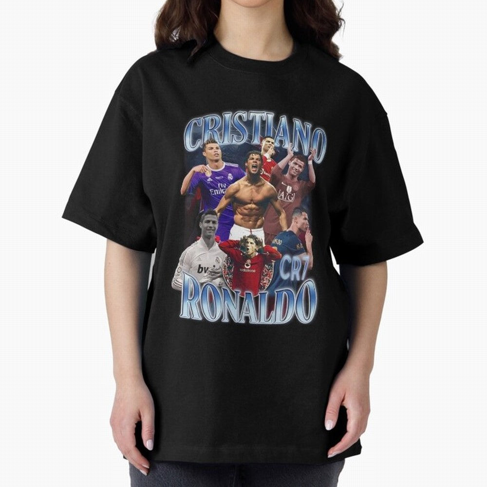 CR7 Oversized T-Shirt Create FIFA World Cup 2026 USA Canada Mexico Spirit, Celebrating England, Mbappe and Neymar, Fan Favorite Moments, National Team Passion, Big Match Drama and Soccer History; Created for Match Day Parties, Soccer Gifts, Fan