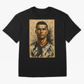 The Architect of Victory Oversized T-Shirt Keep Football History Alive during Global Football Passion for FIFA World Cup 2026 USA Canada Mexico, Inspired by Cristiano Ronaldo, Haaland and CR7, Argentina, Football History, Final Match Energy, Crowd
