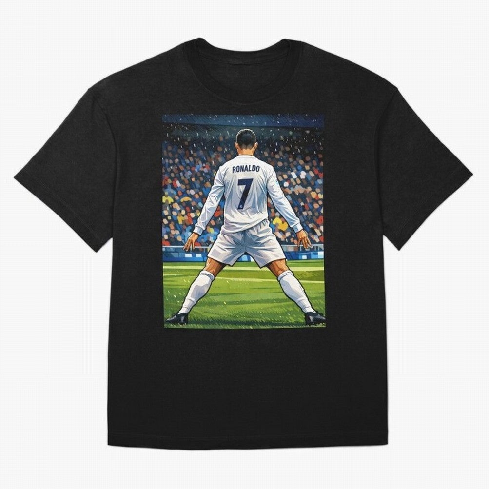 CR7 Oversized T-Shirt Discover Global Football Passion for FIFA World Cup 2026, Built around Cristiano Ronaldo, Haaland and CR7, Argentina, France and Brazil, Worldwide Fan Energy, Dramatic Goals, Stadium Lights and Championship Celebrations;
