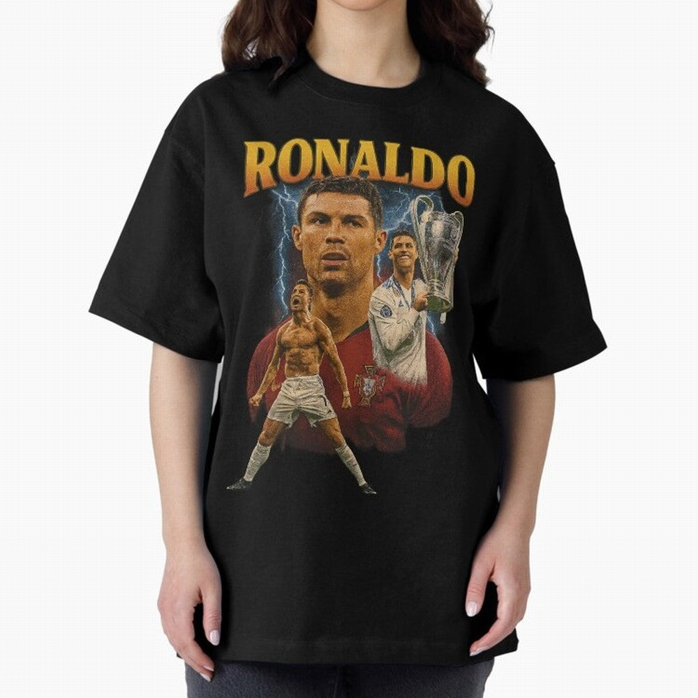 Cristiano Ronaldo CR7 Retro clothing | Vintage Football Legend Oversized T-Shirt Bring Legendary Rivalry Energy to FIFA World Cup 2026 Group Stage for Fans of Cristiano Ronaldo and Portugal, Spain and Germany, Bringing Match Day Excitement,