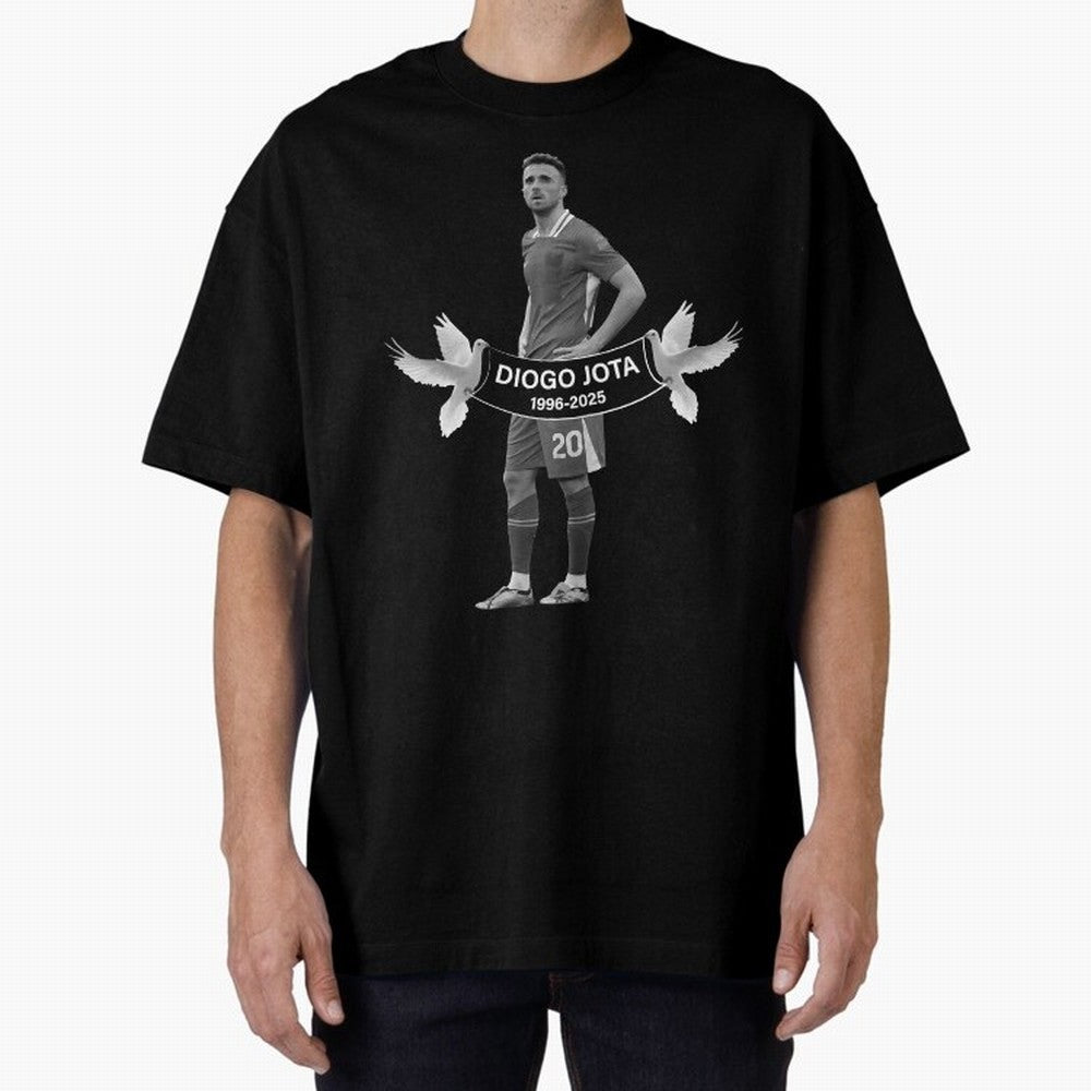 Diogo Jota Oversized T-Shirt Bring Legendary Rivalry Energy to the FIFA World Cup 2026 Journey through CR7 and Messi Highlights, France Pride, Fan Favorite Moments, National Team Passion, Big Match Drama and Soccer History; Perfect for Supporters
