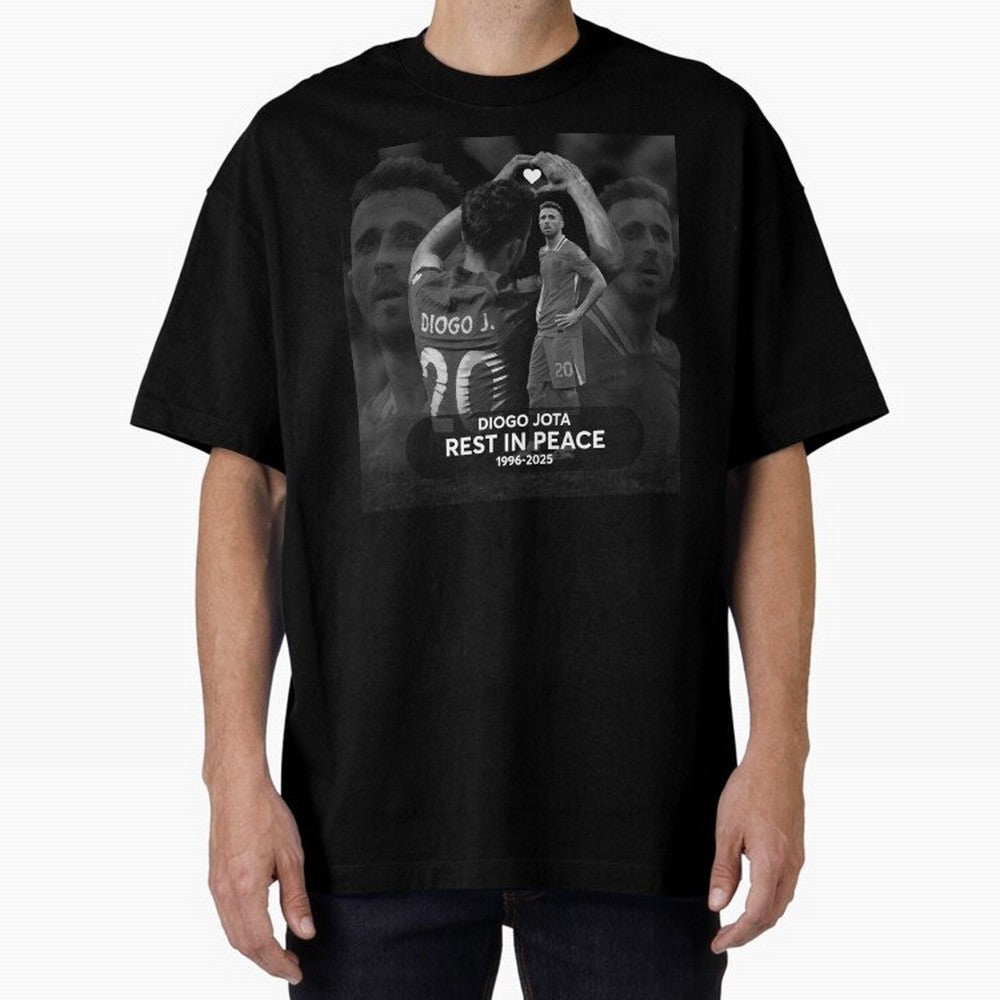 Diogo Jota rest in peace Oversized T-Shirt Show Passion for the Stars of FIFA World Cup 2026 Celebrating Cristiano Ronaldo, Haaland and CR7, Argentina Energy, Championship Spirit, Famous Goals, Roaring Crowds and International Football Unity; Made