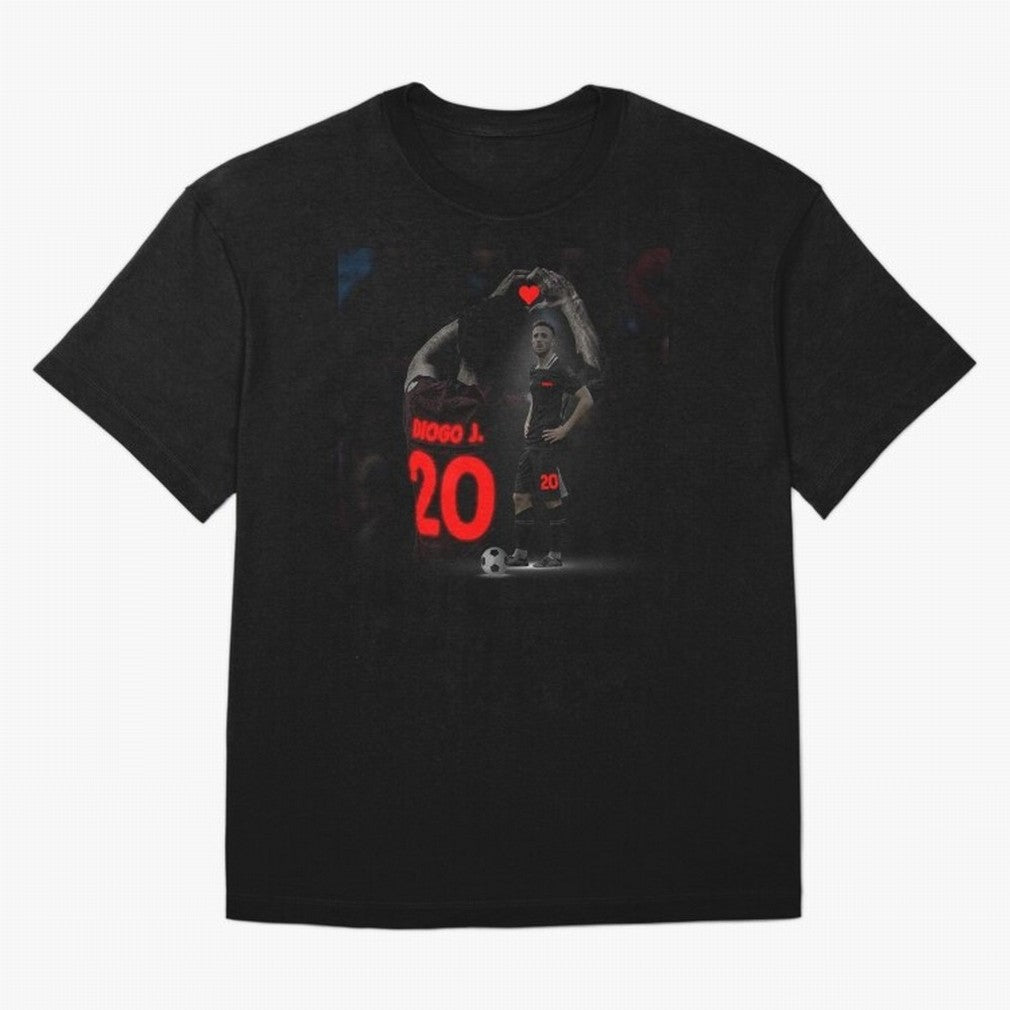 Diogo Jota poster Oversized T-Shirt Show Match Day Excitement for Match Day Hype around FIFA World Cup 2026, Messi, CR7 and Mbappe, Brazil, Portugal and Argentina, Championship Spirit, Famous Goals, Roaring Crowds and International Football Unity;