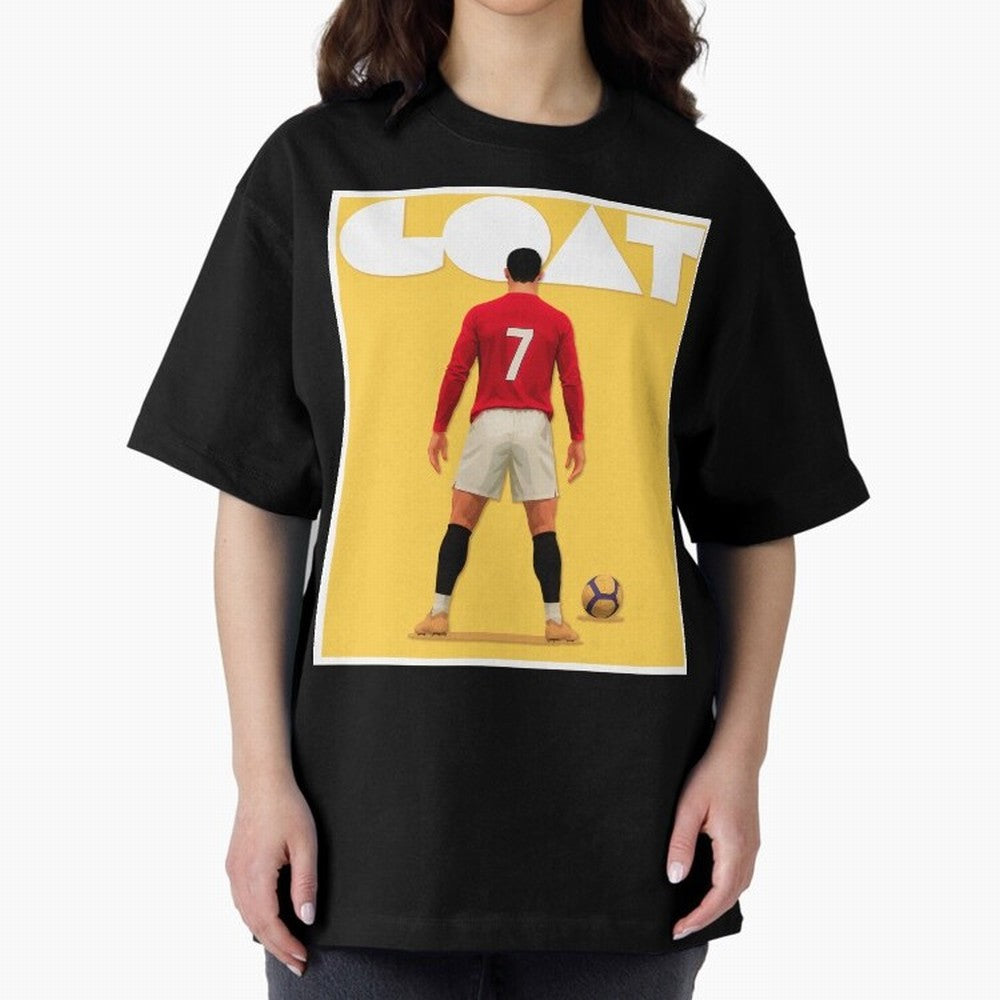 Cristiano Ronaldo Men's CR7 Football Jersey | Real Madrid GOAT Portugal Sports Shirt Fan Gift Oversized T-Shirt Honor Champions and Dreams in Global Football Passion for FIFA World Cup 2026, Centered on Haaland and Mbappe, Brazil, Championship
