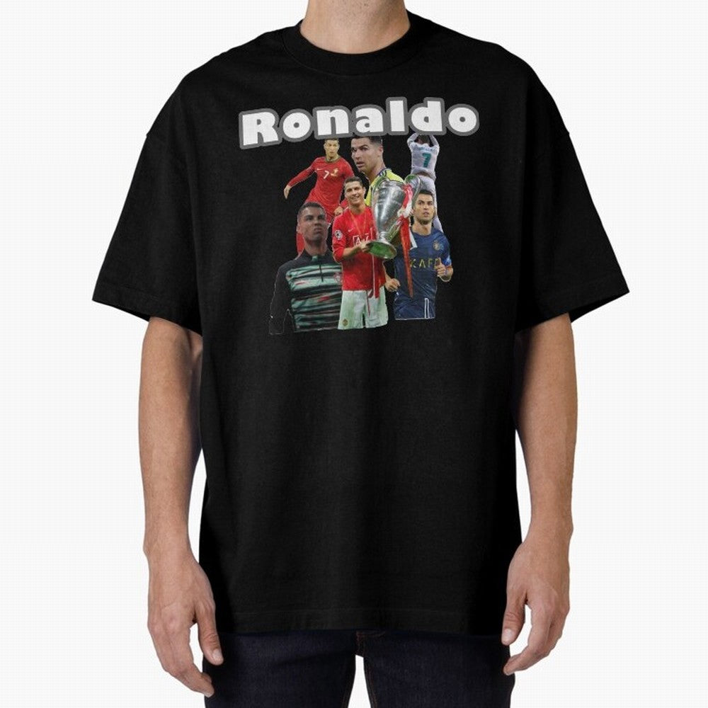 Cristiano Ronaldo Oversized T-Shirt Represent Fans Who Live for Match Day Hype around FIFA World Cup 2026, Haaland, Portugal, Stadium Memories, Football Loyalty, International Chants and Championship Tradition; Perfect for People Who Love