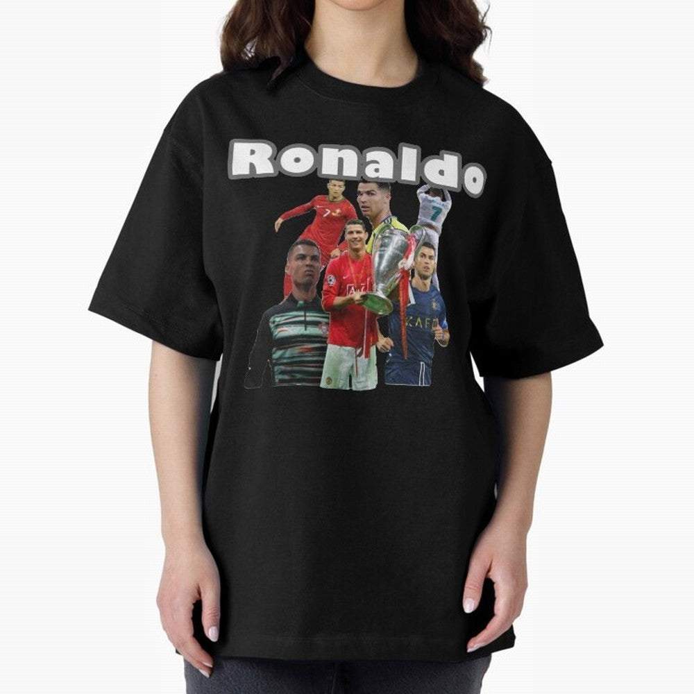 Cristiano Ronaldo Oversized T-Shirt Represent Fans Who Live for Match Day Hype around FIFA World Cup 2026, Haaland, Portugal, Stadium Memories, Football Loyalty, International Chants and Championship Tradition; Perfect for People Who Love