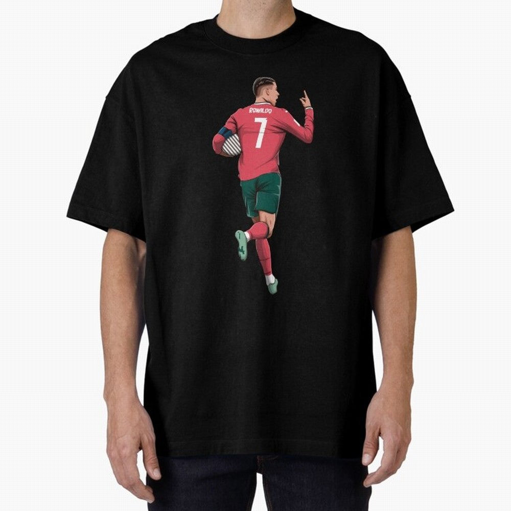 Cristiano Ronaldo Oversized T-Shirt Bring Champion Energy into FIFA World Cup 2026 USA Canada Mexico for Fans of Messi and Cristiano Ronaldo and England, France and Netherlands, Bringing Championship Spirit, Famous Goals, Roaring Crowds and