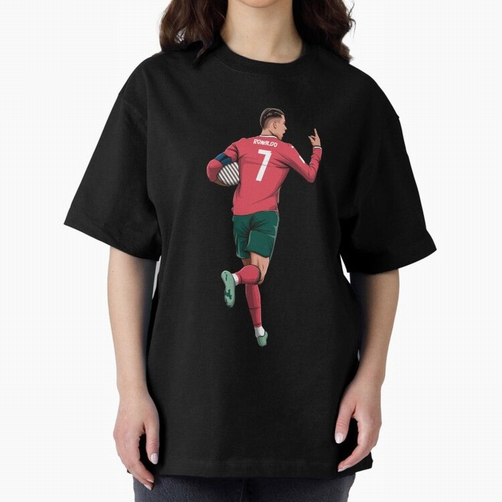 Cristiano Ronaldo Oversized T-Shirt Bring Champion Energy into FIFA World Cup 2026 USA Canada Mexico for Fans of Messi and Cristiano Ronaldo and England, France and Netherlands, Bringing Championship Spirit, Famous Goals, Roaring Crowds and