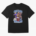 Cristiano Ronaldo GOAT Oversized T-Shirt Show Your Love for FIFA World Cup 2026 USA Canada Mexico for Fans of Messi and Cristiano Ronaldo and England, Bringing Soccer Culture, Superstar Moments, National Team Dreams and Competitive Fire; Built for