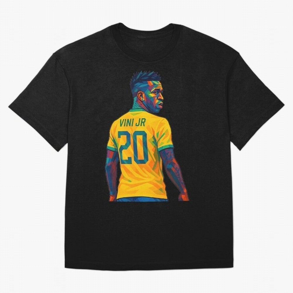 Vini Jr. Oversized T-Shirt Stand with FIFA World Cup 2026 with Messi, CR7 and Mbappe, England, France and Netherlands Energy, Classic Soccer Heritage, Championship Pressure, Fan Loyalty and International Pride; Perfect for Supporters Who Want Bold