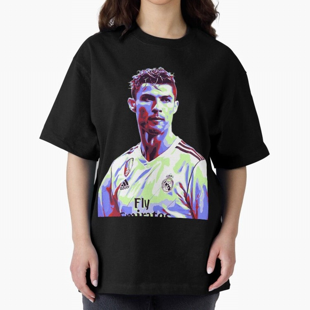Ronaldo - retro Oversized T-Shirt Show Your Tournament Heart for Match Day Hype around FIFA World Cup 2026, Mbappe and Neymar, France, Soccer Culture, Superstar Moments, National Team Dreams and Competitive Fire; Ideal for Football Dads, Football