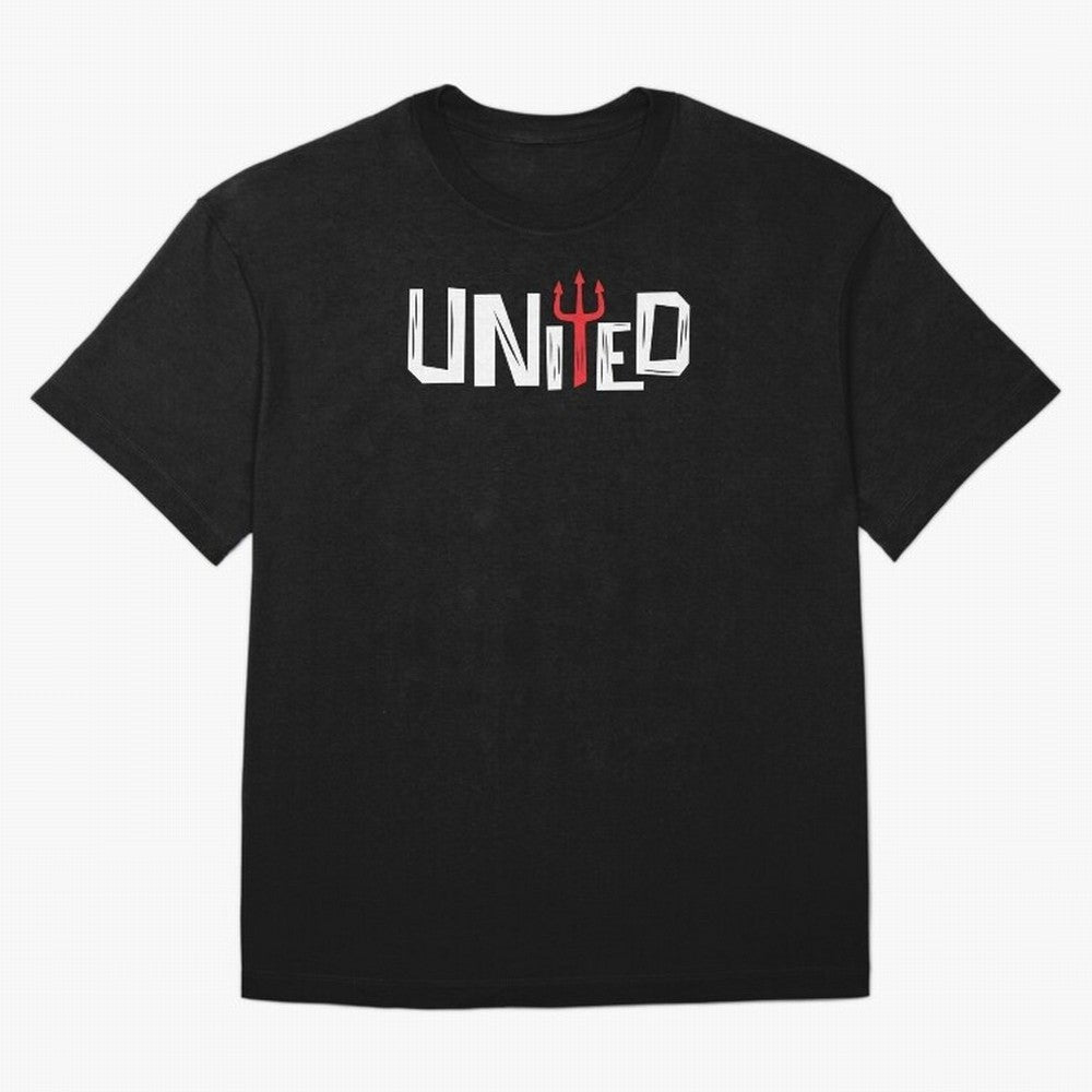 Manchester United - United Typography Oversized T-Shirt Represent Fans Who Live for the FIFA World Cup 2026 USA Canada Mexico Journey through Mbappe Highlights, Netherlands Pride, Stadium Memories, Football Loyalty, International Chants and