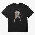 Cristiano Ronaldo Iconic Celebration Oversized T-Shirt Embrace Match Day Hype around FIFA World Cup 2026, Messi, CR7 and Mbappe, Brazil, Portugal and Argentina, Football Festival Excitement, Trophy Ambitions, Country Rivalries and Star Player Buzz;