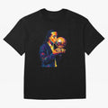 Ronaldinho Wpap Art Oversized T-Shirt Cheer for Global Football Passion for FIFA World Cup 2026, Connected to Mbappe and Neymar, Brazil, Portugal and Argentina, Vintage Soccer Flavor, Modern Football Stars, National Flags and Final Night Emotion;