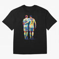 Cristiano Ronaldo & Toni Kroos Wpap Art Oversized T-Shirt Support the Legends of FIFA World Cup 2026 USA Canada Mexico for Fans of Messi, CR7 and Mbappe and Spain, Bringing Tournament Hype, Historic Matchups, Family Viewing Parties and Global