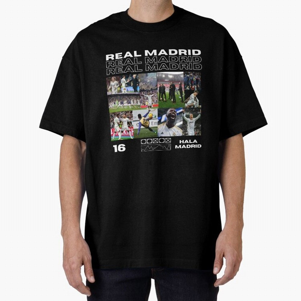 Real Madrid design Oversized T-Shirt Turn Up for Match Day Hype around FIFA World Cup 2026, CR7, Argentina, France and Brazil, Fan Favorite Moments, National Team Passion, Big Match Drama and Soccer History; Ideal for Football Dads, Football Moms,