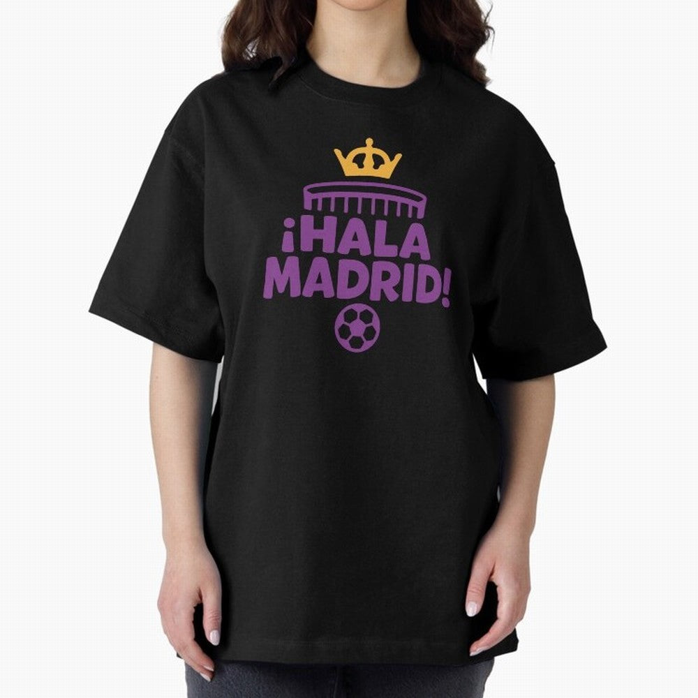 Hala Madrid Oversized T-Shirt Support the Legends of FIFA World Cup 2026 USA Canada Mexico Spirit, Filled with England, Cristiano Ronaldo, Haaland and CR7, Game Day Rituals, Football Legends, Country Pride and the Road to the Final; Made for Die