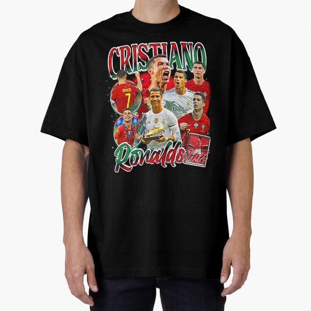 Cristiano Ronaldo Premium Quality Oversized T-Shirt Feel the Heartbeat of FIFA World Cup 2026 Group Stage Spirit, Driven by England, CR7, Tournament Hype, Historic Matchups, Family Viewing Parties and Global Sports Pride; Ideal for Fans Who Follow