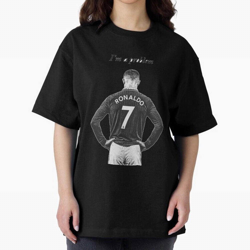 Ronaldo Problem Oversized T-Shirt Celebrate Rivalries and Pride in the FIFA World Cup 2026 Journey through Messi Highlights, Brazil Pride, Tournament Hype, Historic Matchups, Family Viewing Parties and Global Sports Pride; Perfect for Fans,