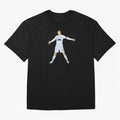 Cristiano Ronaldo celebrates at Real Madrid Oversized T-Shirt Follow Every Goal of Match Day Hype around FIFA World Cup 2026 USA Canada Mexico, CR7 and Messi, England and Germany, Worldwide Fan Energy, Dramatic Goals, Stadium Lights and