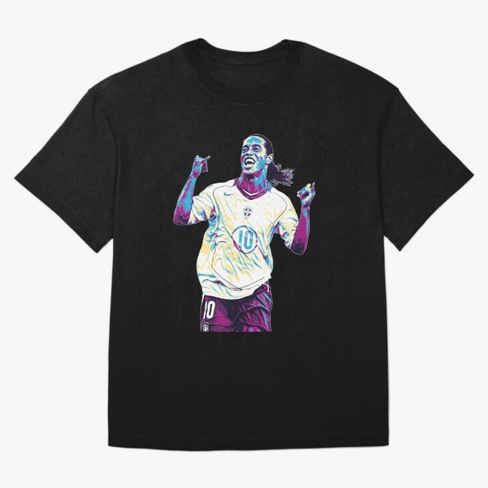 Ronaldinho brazil team Oversized T-Shirt Honor Champions and Dreams in the FIFA World Cup 2026 USA Canada Mexico Journey through Cristiano Ronaldo Highlights, Netherlands Pride, Stadium Memories, Football Loyalty, International Chants and