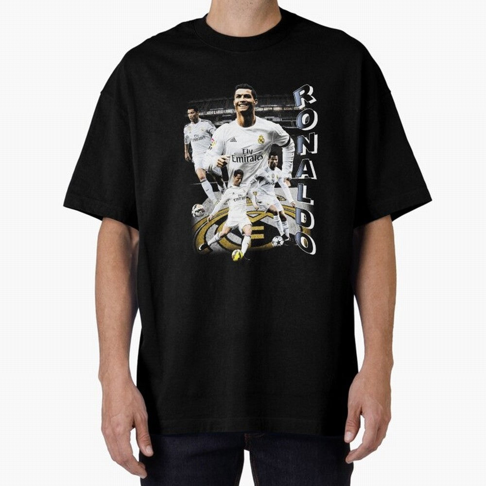 Cristiano Ronaldo Vintage Oversized T-Shirt Relive FIFA World Cup 2026 USA Canada Mexico Driven by Mbappe and Neymar, Brazil Energy, Football Festival Excitement, Trophy Ambitions, Country Rivalries and Star Player Buzz; Made for Die Hard