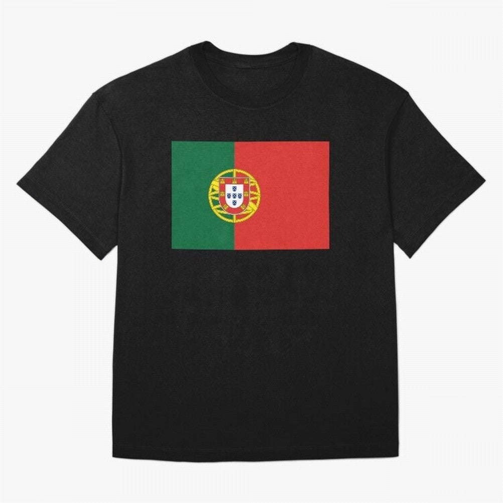 Portugal Flag Oversized T-Shirt Show Your Stadium Side during Match Day Hype around FIFA World Cup 2026 USA Canada Mexico, Messi and Cristiano Ronaldo, Brazil, Football Festival Excitement, Trophy Ambitions, Country Rivalries and Star Player Buzz;