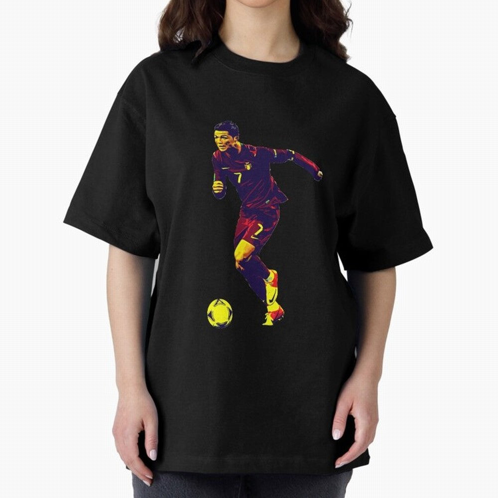 Cristianno Ronaldo Oversized T-Shirt Keep Football History Alive during Match Day Hype around FIFA World Cup 2026 USA Canada Mexico, Cristiano Ronaldo, Haaland and CR7, England, Football History, Final Match Energy, Crowd Noise and Once in a
