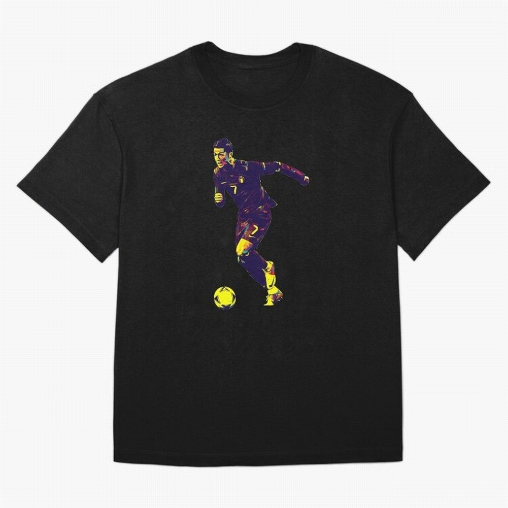 Cristiano Ronaldo Oversized T-Shirt Represent FIFA World Cup 2026 Connected to Mbappe and Neymar, Argentina, France and Brazil Energy, Vintage Soccer Flavor, Modern Football Stars, National Flags and Final Night Emotion; Made for Collectors Who