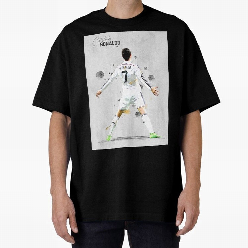 RM Legend Player Ronaldo Oversized T-Shirt Follow the Road to FIFA World Cup 2026 USA Canada Mexico Highlighting Haaland, France Energy, Stadium Memories, Football Loyalty, International Chants and Championship Tradition; Ideal for Fans Who Follow