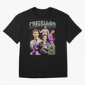 Cristiano Ronaldo Bootleg design Oversized T-Shirt Bring Stadium Energy to the FIFA World Cup 2026 Group Stage Journey through Messi and Cristiano Ronaldo Highlights, Portugal Pride, Global Supporter Spirit, Legendary Goals, National Colors and