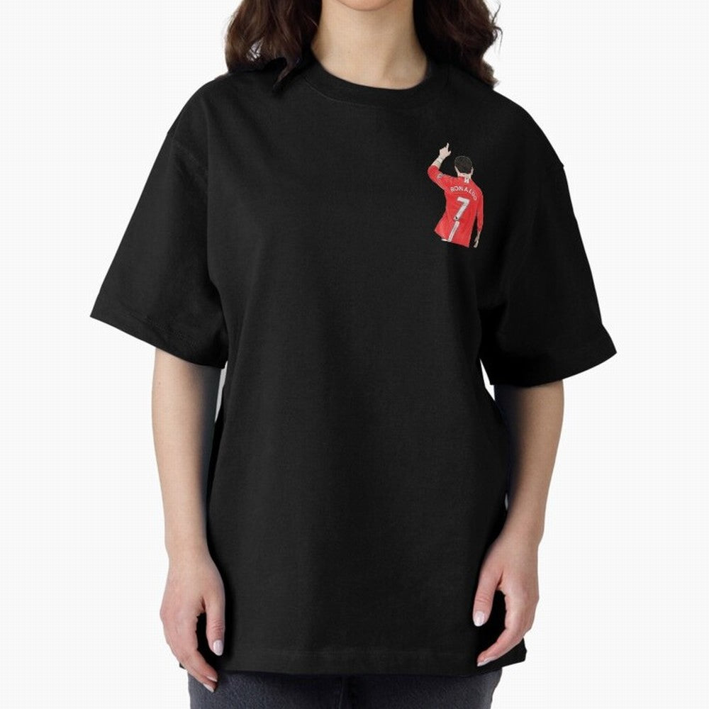 Cristiano Ronaldo CR7 Oversized T-Shirt Stand Out with Spirit from FIFA World Cup 2026 USA Canada Mexico for Fans of CR7 and England and Germany, Bringing Football Passion, Legendary Performances, Festival Vibes and Supporter Community; Great for