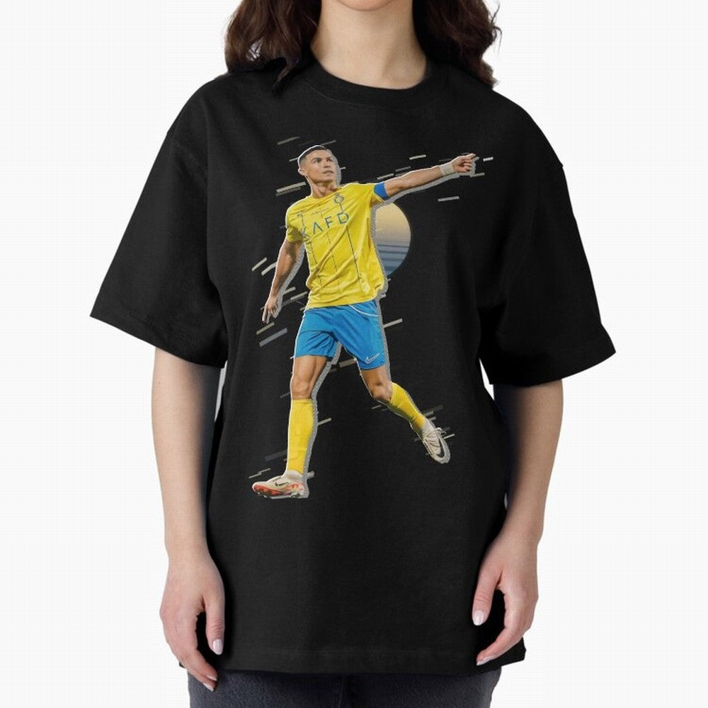 Ronaldo al nassr Oversized T-Shirt Keep Football History Alive during FIFA World Cup 2026 USA Canada Mexico Connected to CR7, Argentina, France and Brazil Energy, Football History, Final Match Energy, Crowd Noise and Once in a Lifetime Moments;