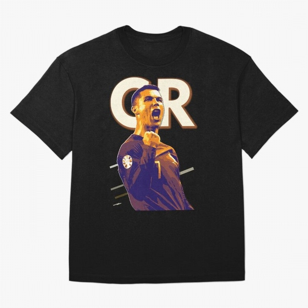 Cristiano Ronaldo Oversized T-Shirt Turn Football Passion into FIFA World Cup 2026 Group Stage Spirit, Inspired by France, Cristiano Ronaldo, Haaland and CR7, Sports Nostalgia, International Competition, Famous Players and Unforgettable Victories;
