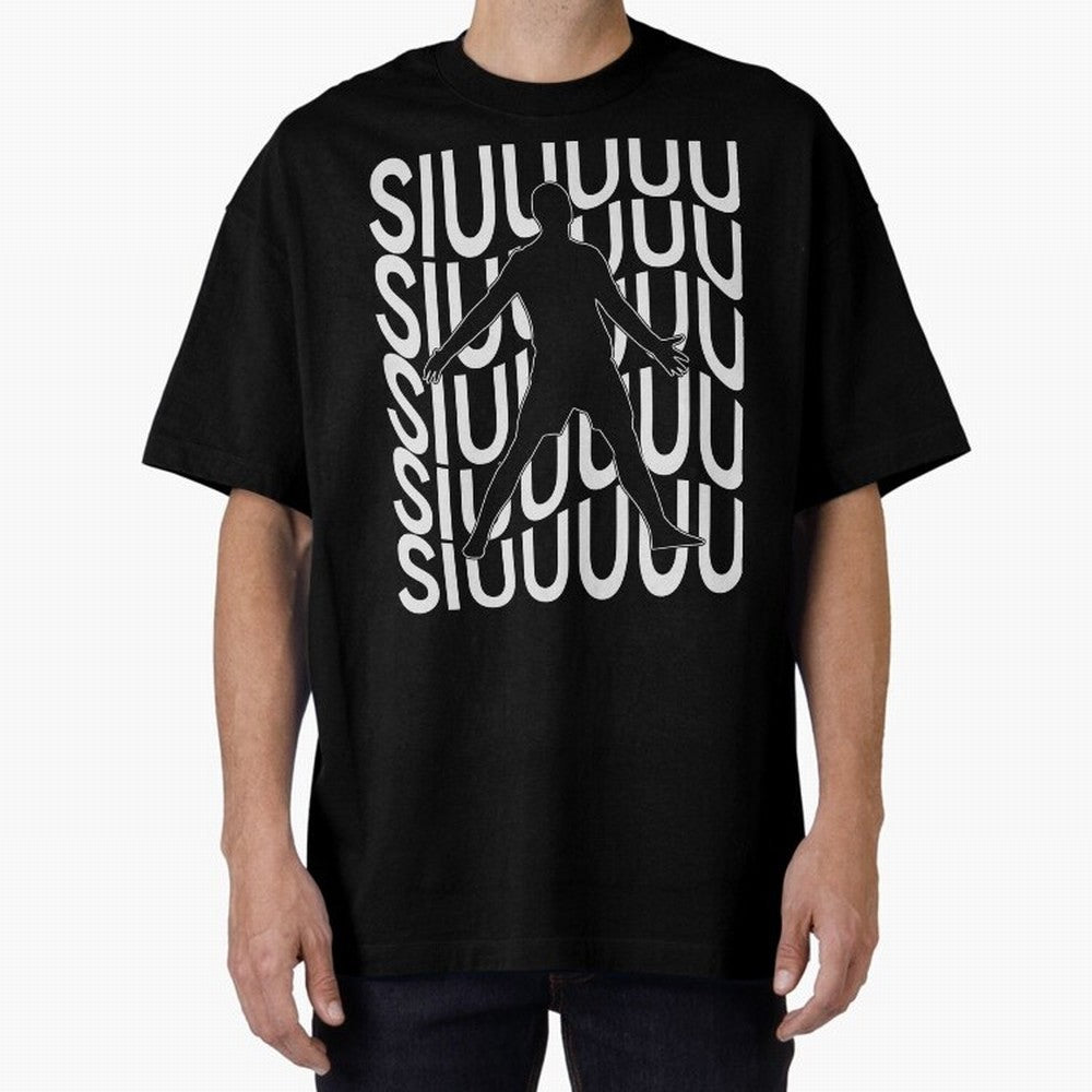 Siuuuuu Cute Soccer Present For Soccer Lovers Fan Kid's Boys Oversized T-Shirt Stand with FIFA World Cup 2026 USA Canada Mexico Spirit, Connected to France and Portugal, Messi, Neymar and Mbappe, Vintage Soccer Flavor, Modern Football Stars,