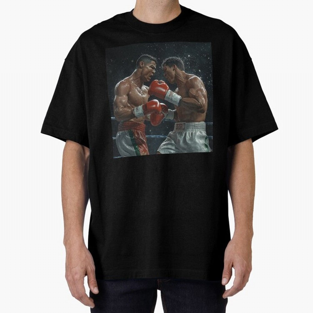 Cristiano Ronaldo vs Alvarez Canelo: Gaming Duel Between Legends Oversized T-Shirt Follow Match Day Hype around FIFA World Cup 2026 Group Stage, Neymar, Spain, Football Passion, Legendary Performances, Festival Vibes and Supporter Community;