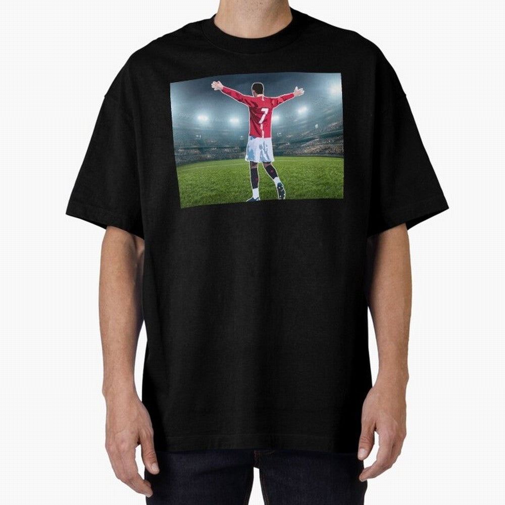 Ronaldo Oversized T-Shirt Support the Legends of Global Football Passion for FIFA World Cup 2026, Centered on Messi, England, Global Supporter Spirit, Legendary Goals, National Colors and Tournament Celebration; Ideal for Fans Who Follow Messi,
