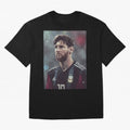 Lionel Messi Oversized T-Shirt Celebrate Soccer Greatness during the FIFA World Cup 2026 USA Canada Mexico Journey through Mbappe and Neymar Highlights, Brazil, Portugal and Argentina Pride, Champion Mindset, Group Stage Buzz, Knockout Tension and