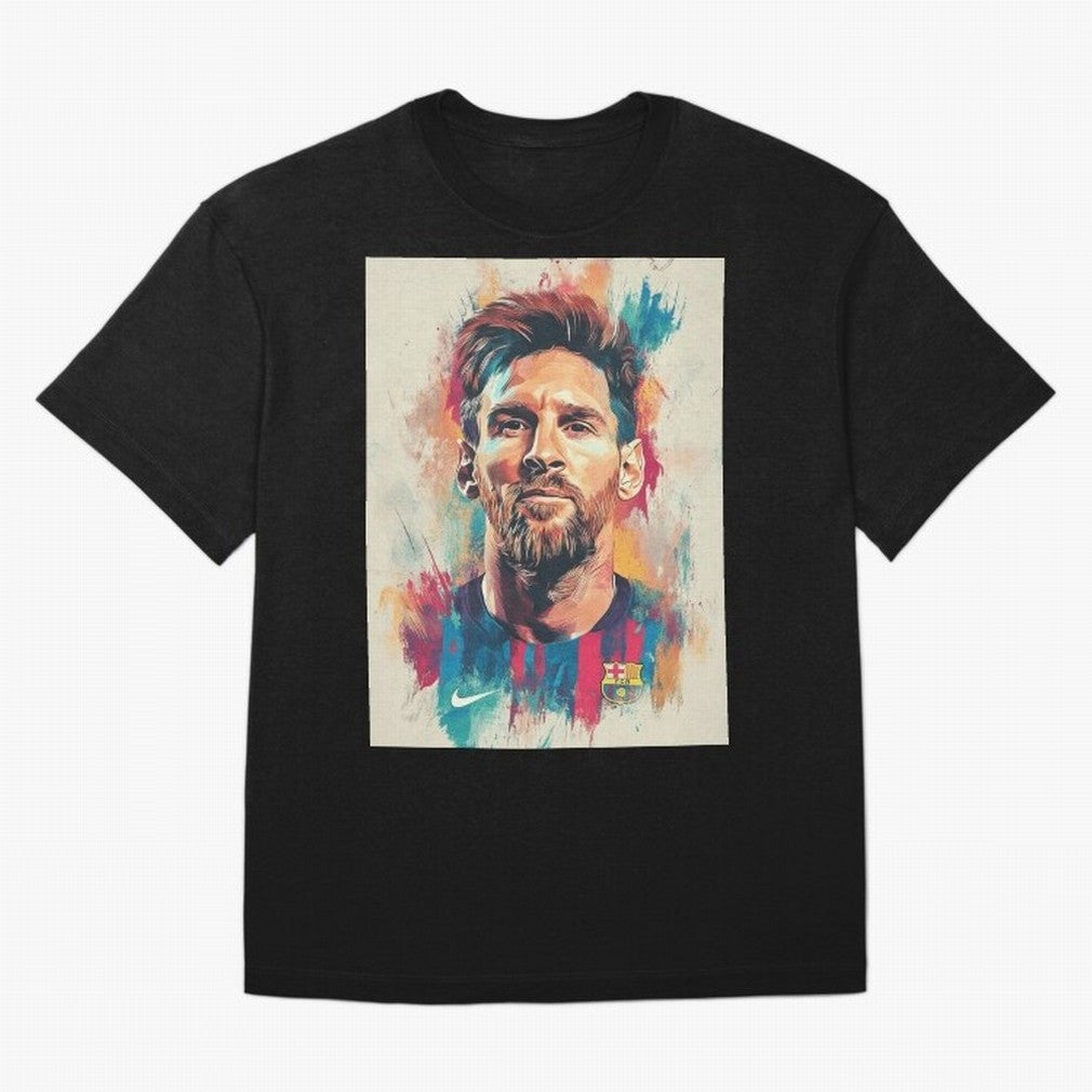 Lionel Messi Oversized T-Shirt Celebrate Football Dreams Across Global Football Passion for FIFA World Cup 2026, Capturing Mbappe and Neymar, England, Vintage Soccer Flavor, Modern Football Stars, National Flags and Final Night Emotion; Made for