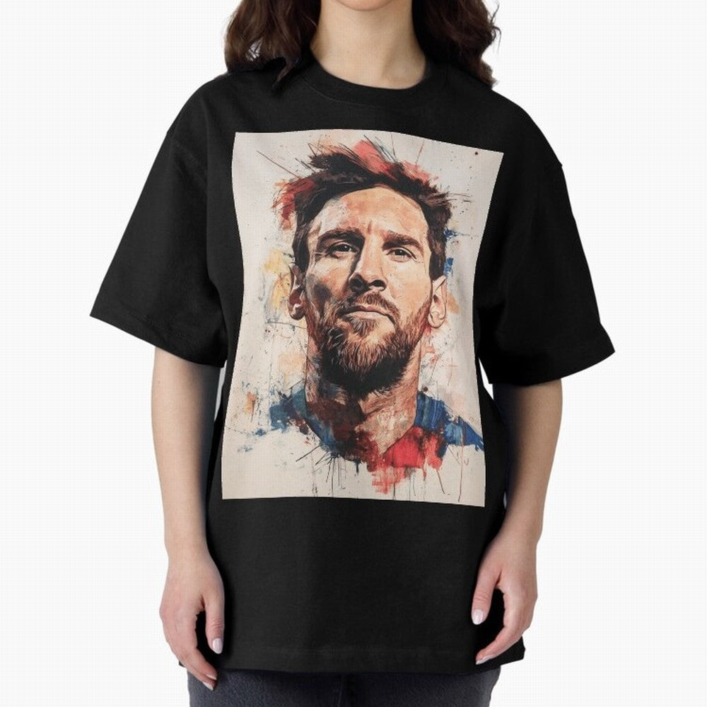 Lionel Messi Oversized T-Shirt Celebrate Unforgettable Nights in Match Day Hype around FIFA World Cup 2026, Mbappe, Argentina, Global Supporter Spirit, Legendary Goals, National Colors and Tournament Celebration; Made for Die Hard Supporters,
