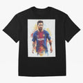 Lionel Messi Oversized T-Shirt Back the Journey through Global Football Passion for FIFA World Cup 2026, Inspired by Messi, Neymar and Mbappe, Portugal, Sports Nostalgia, International Competition, Famous Players and Unforgettable Victories; Ideal