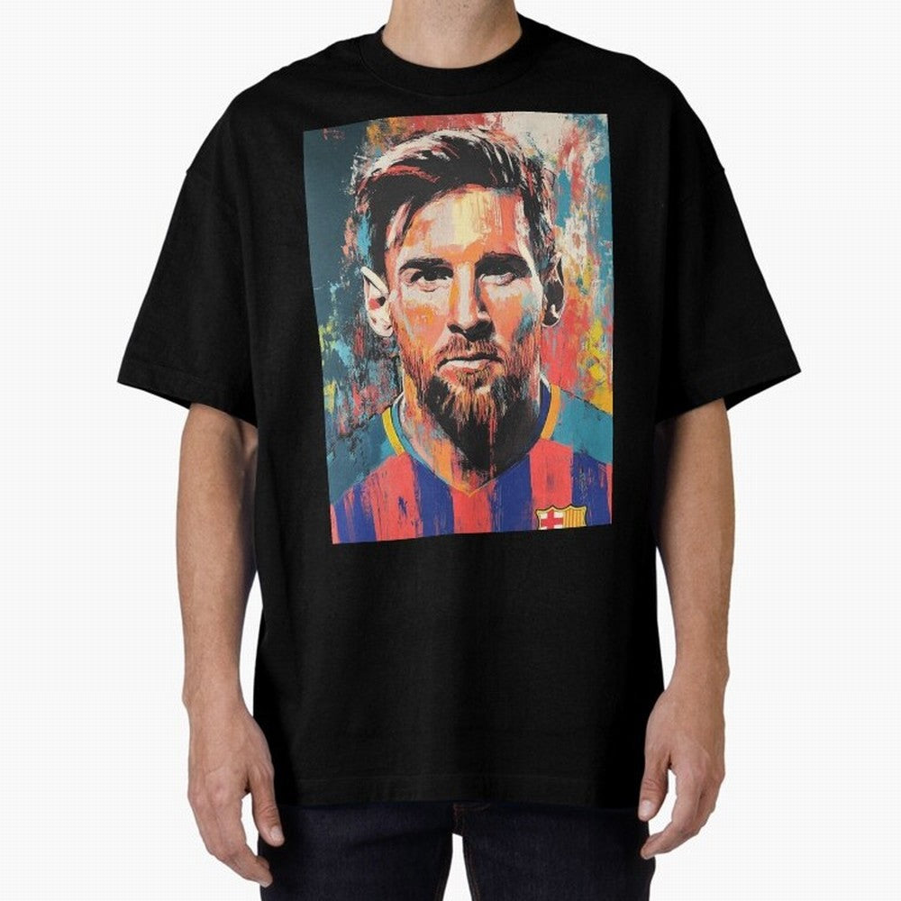 Lionel Messi Oversized T-Shirt Celebrate the Biggest Stage of Match Day Hype around FIFA World Cup 2026 USA Canada Mexico, CR7 and Messi, Argentina, France and Brazil, Worldwide Fan Energy, Dramatic Goals, Stadium Lights and Championship